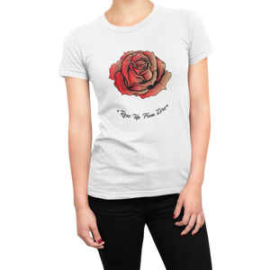 Rose Up From Zero White Tee