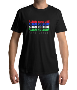 Alian Kulture Color Spec Black Tee