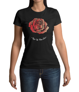 Rose Up From Zero Black Tee