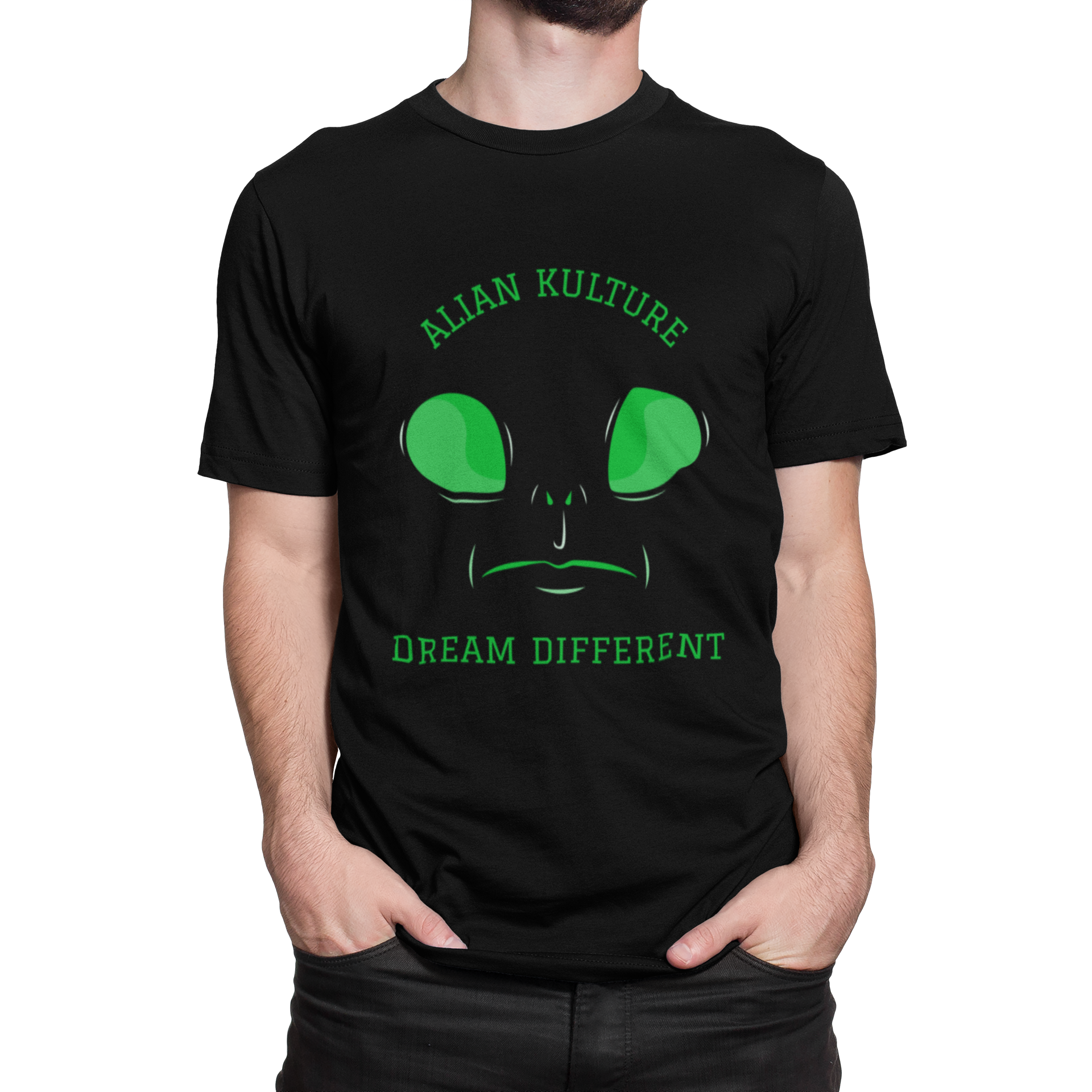 Alian Kulture Dream Different Green Eyes Tee