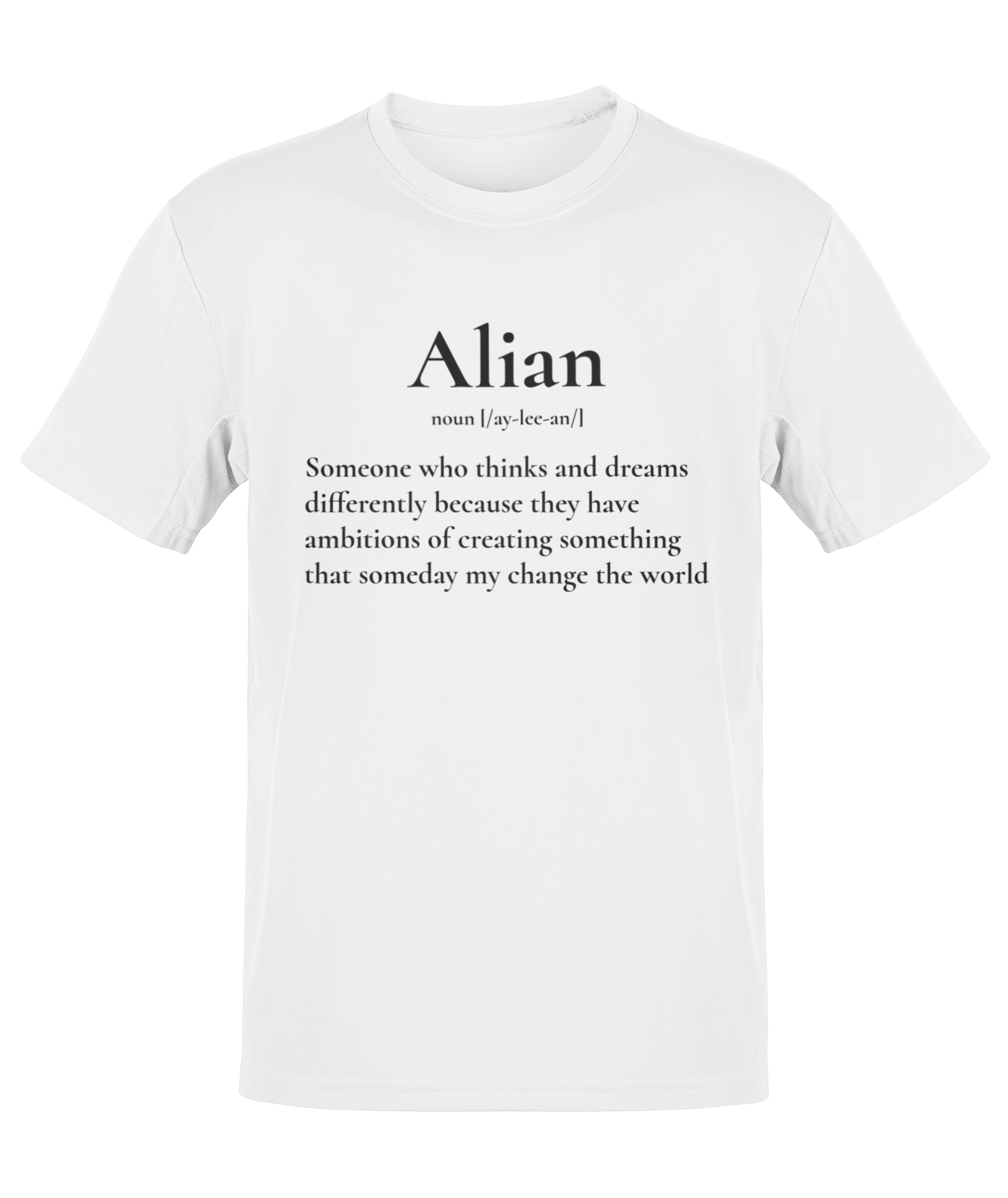 Alian Black Print Definition Tee