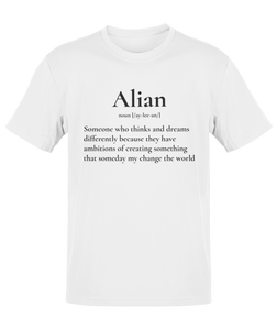 Alian Black Print Definition Tee