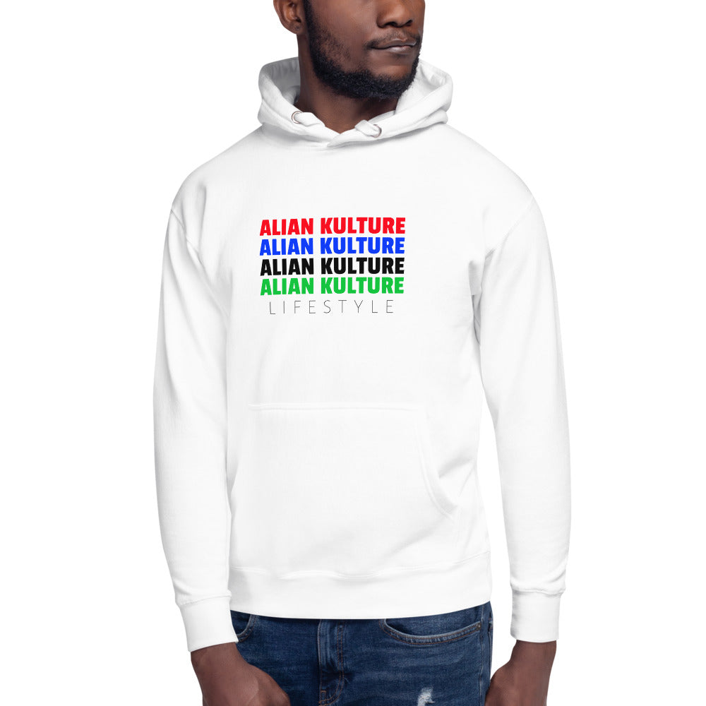 Alian Kulture Color Spec White Hoodie