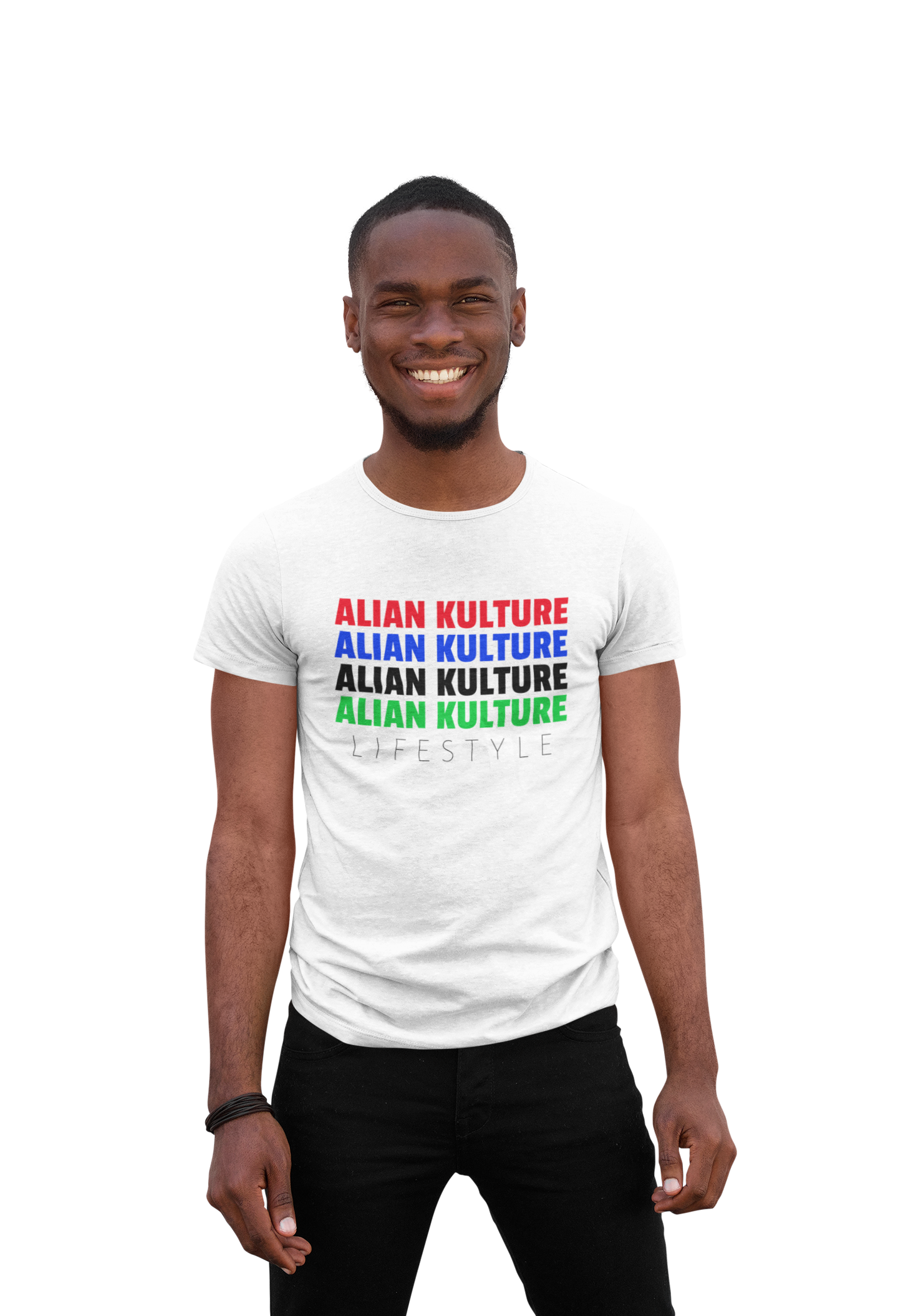 Alian Kulture Color Spec White Tee