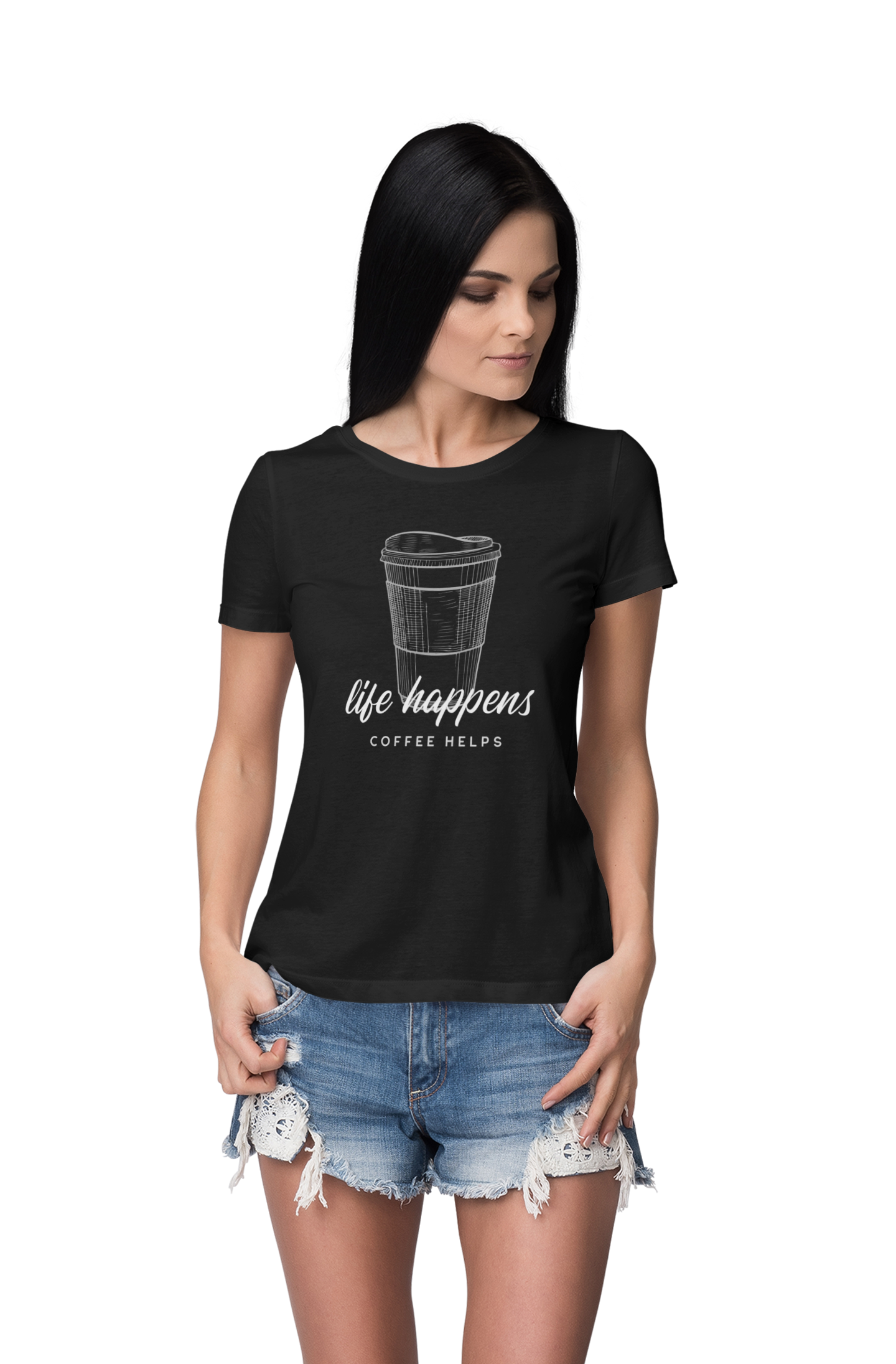 Life Happens Coffee Helps Tee