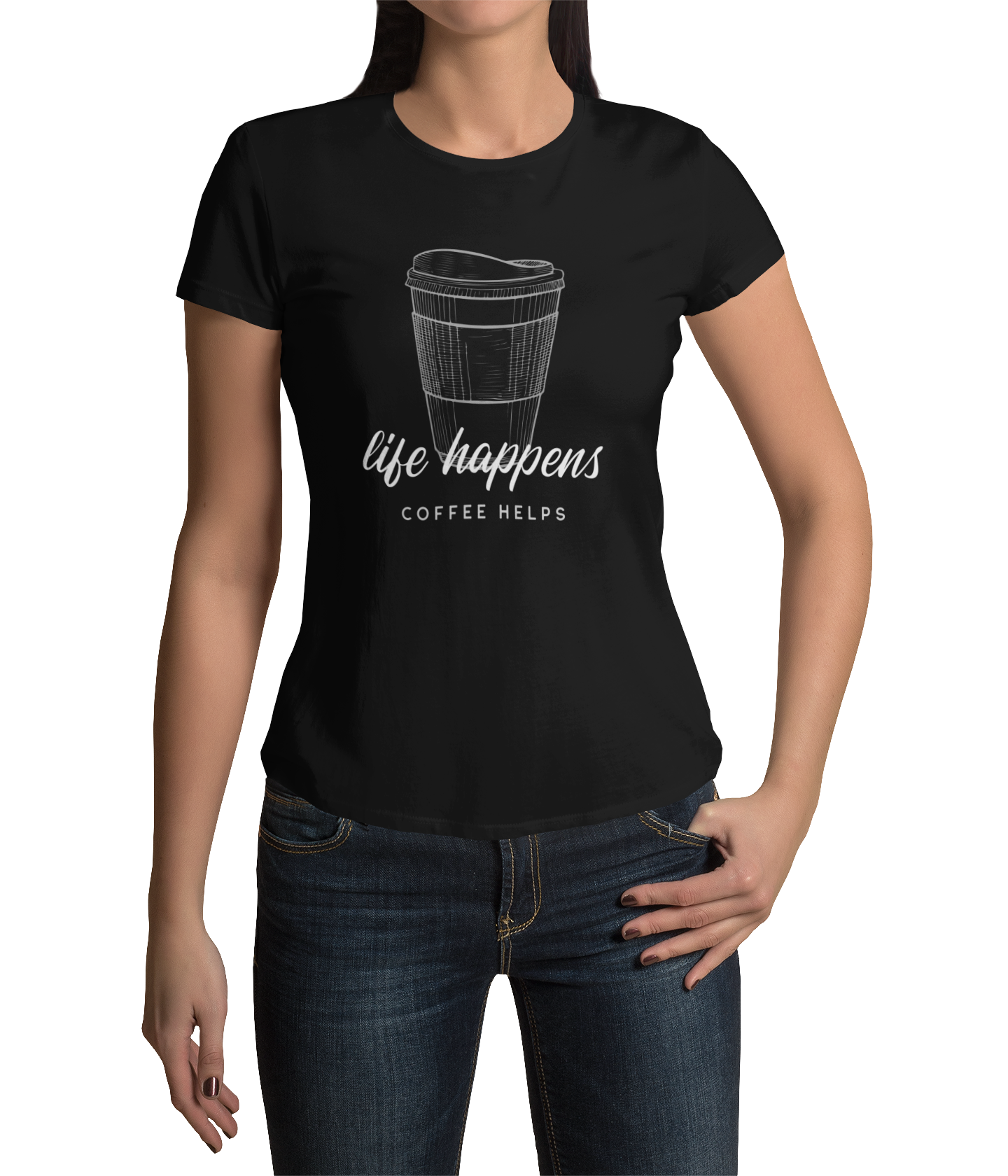 Life Happens Coffee Helps Tee