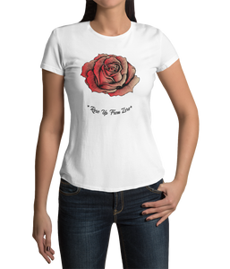 Rose Up From Zero White Tee