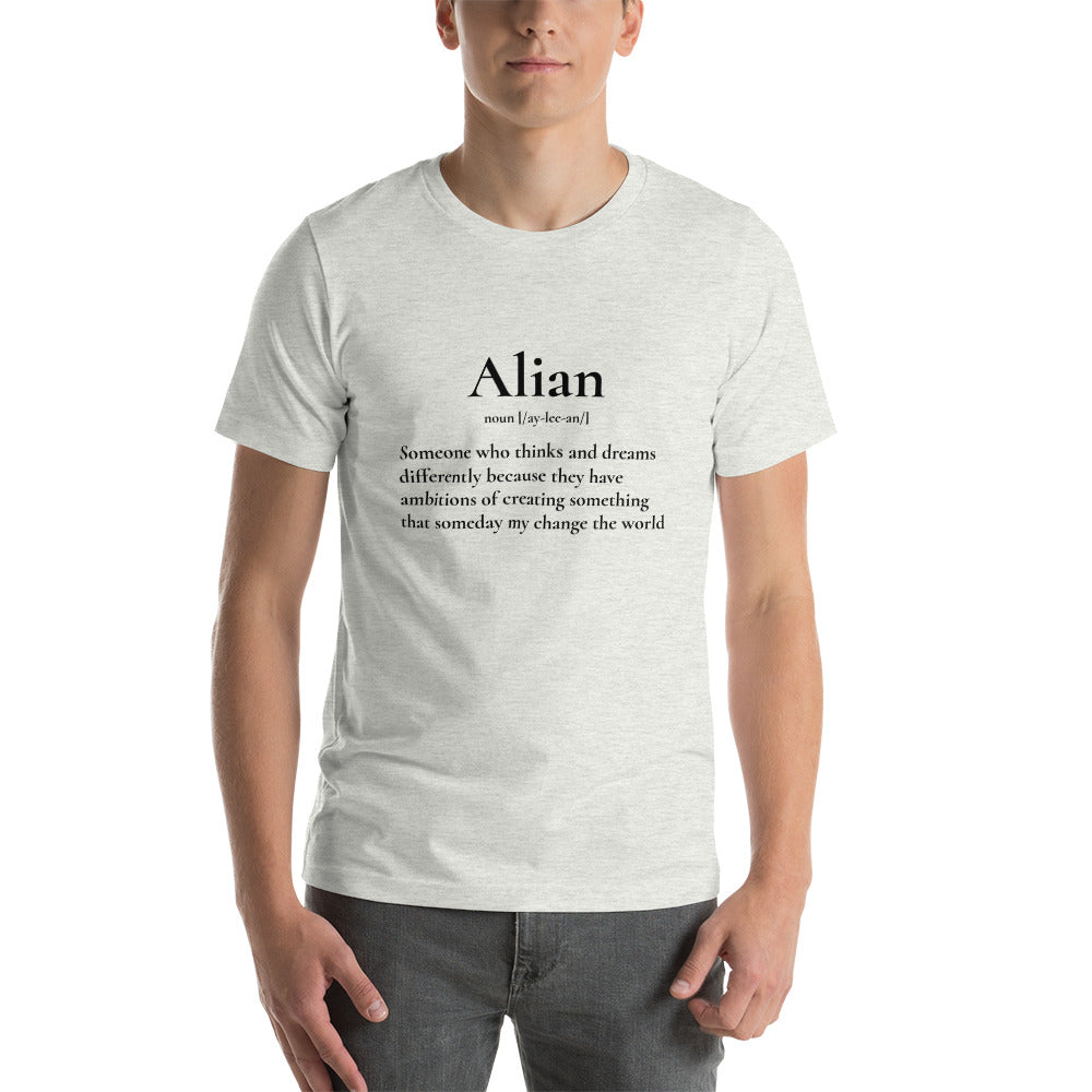 Alian Black Print Definition Tee