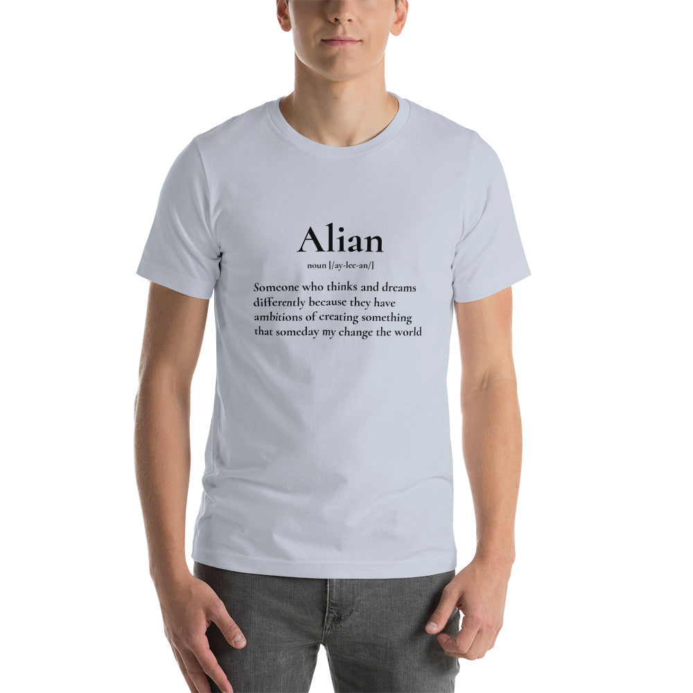 Alian Black Print Definition Tee