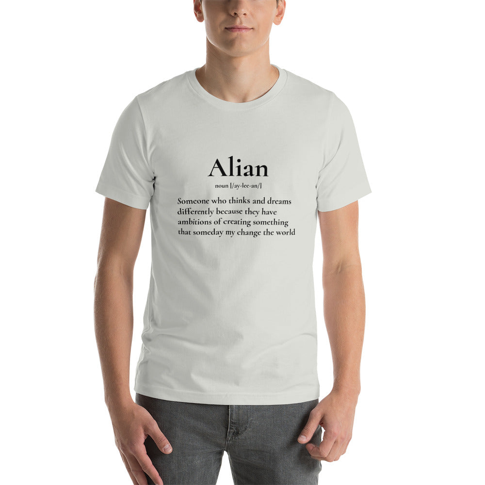 Alian Black Print Definition Tee