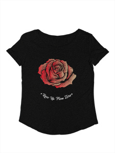 Rose Up From Zero Black Tee